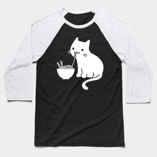 Cats And Ramen Baseball T-Shirt